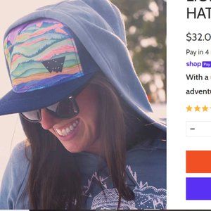 VELA colorful mountain scene HAT
